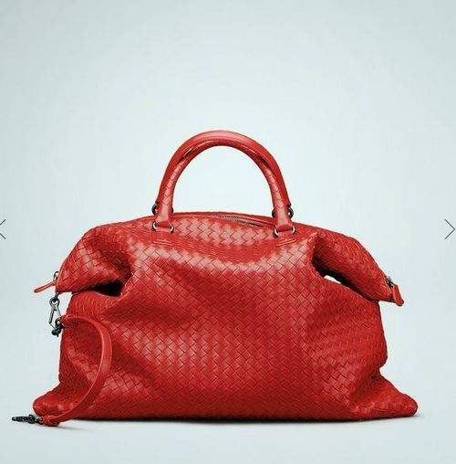 Bottega Veneta Lambskin Bag 8306 red